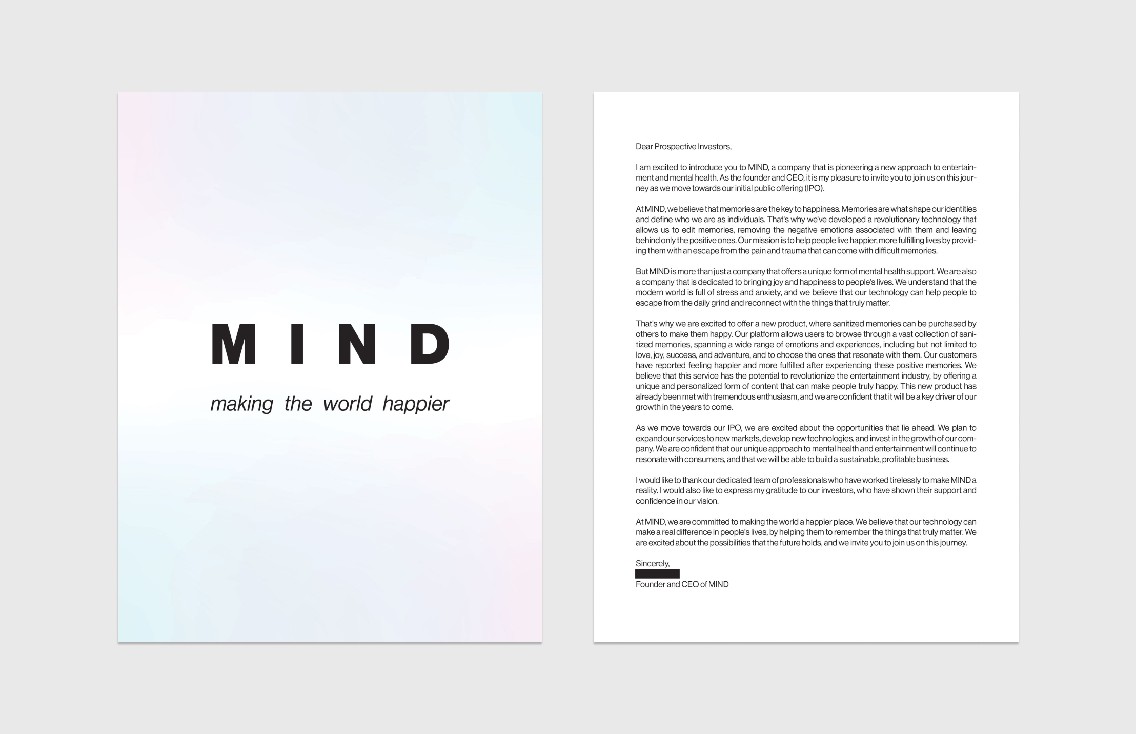 MIND IPO Letter