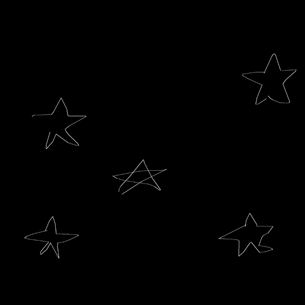 Star doodles animation